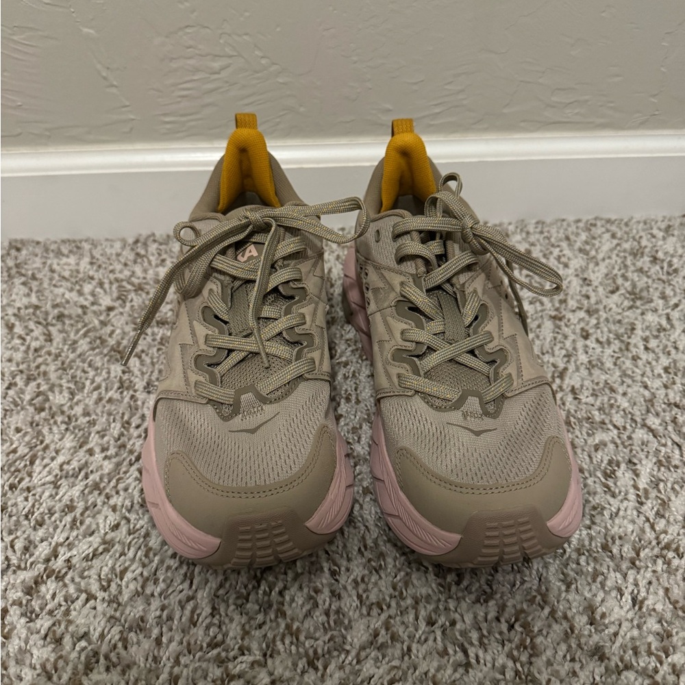 Hoka Oxford Tan & Peach Whip Women's Sneakers